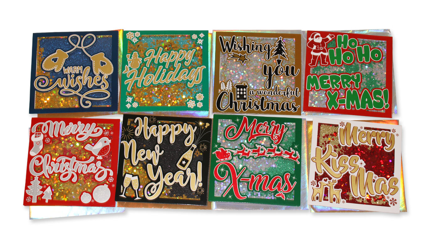 Glitter Shaker Cards